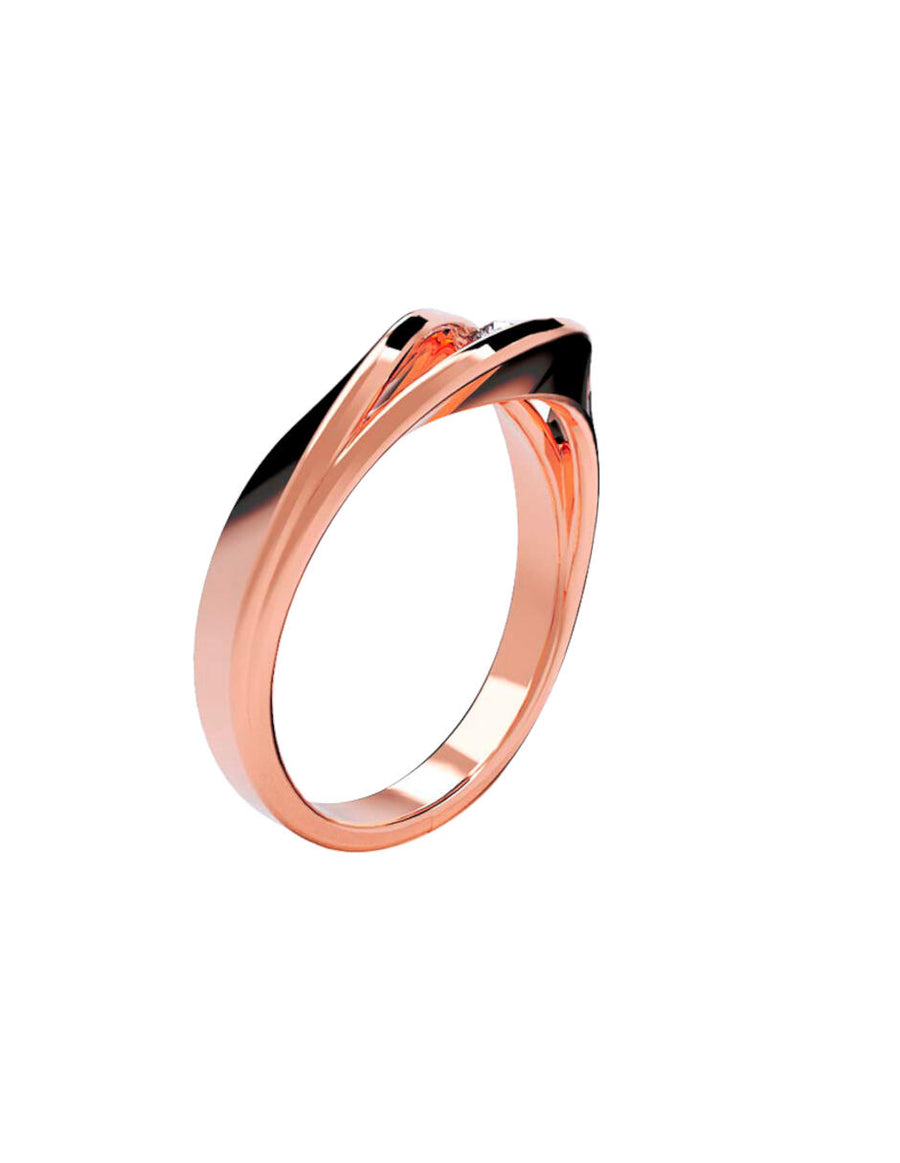 ANILLO DE ORO CON CIRCONIA