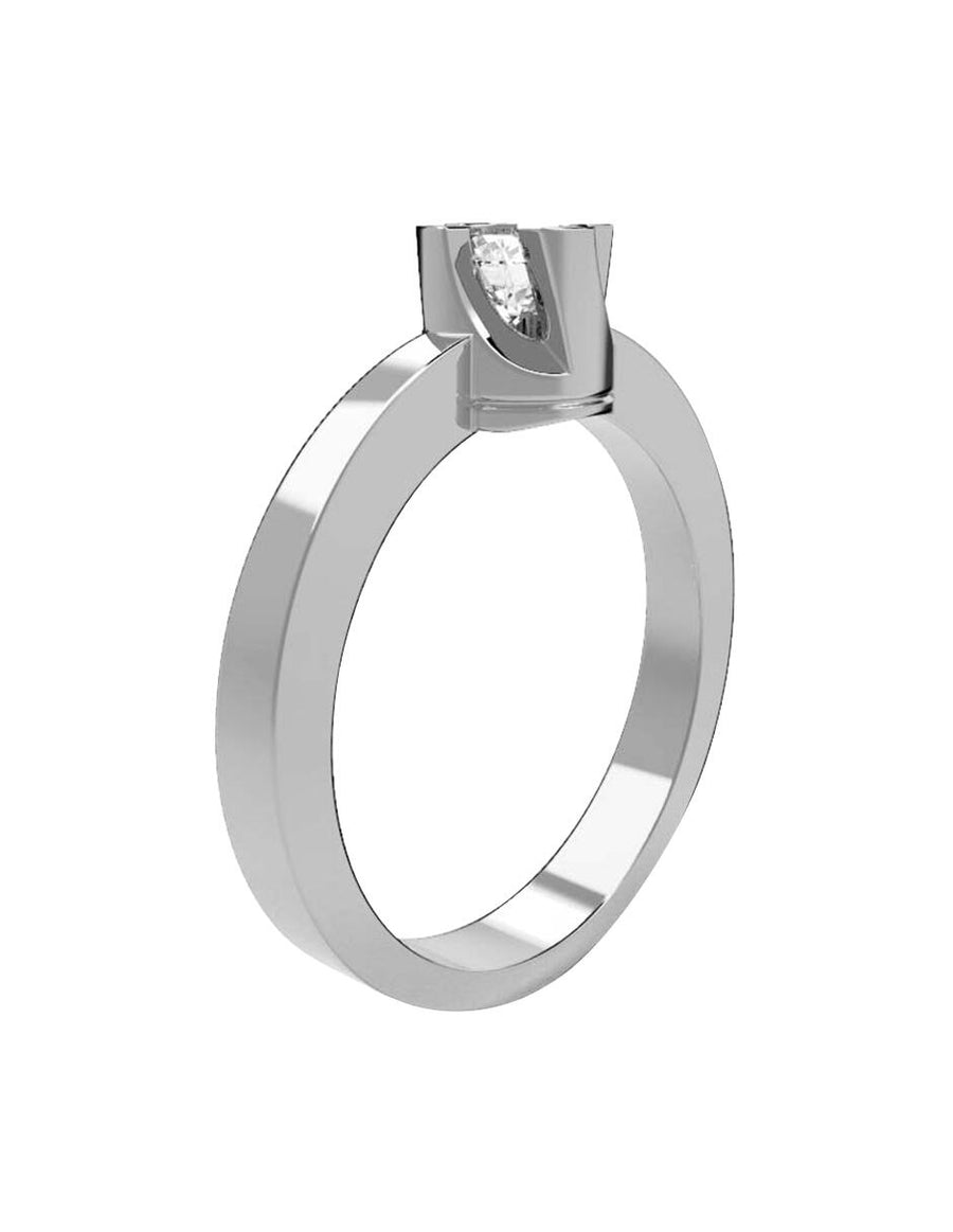 ANILLO DE ORO CON CIRCONIA