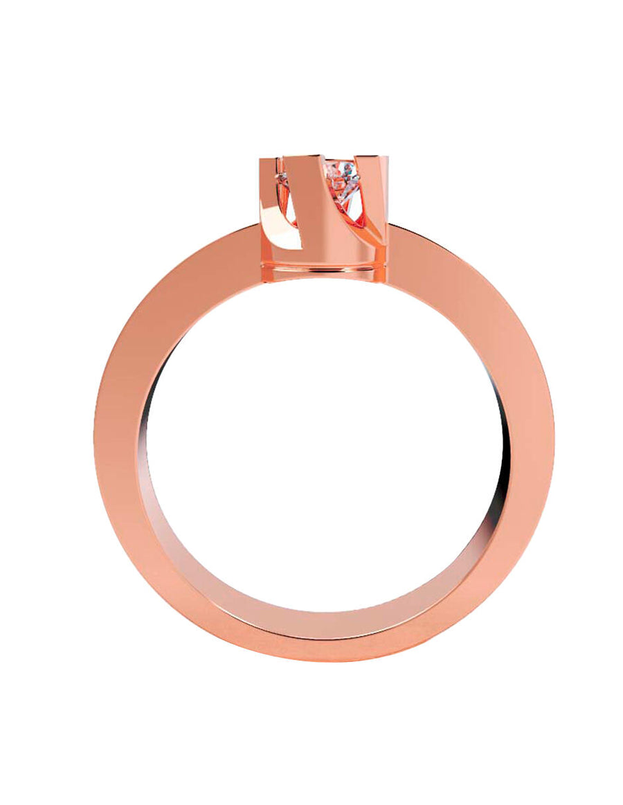 ANILLO DE ORO CON CIRCONIA