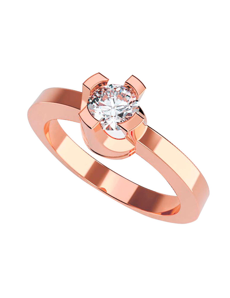 ANILLO DE ORO CON CIRCONIA