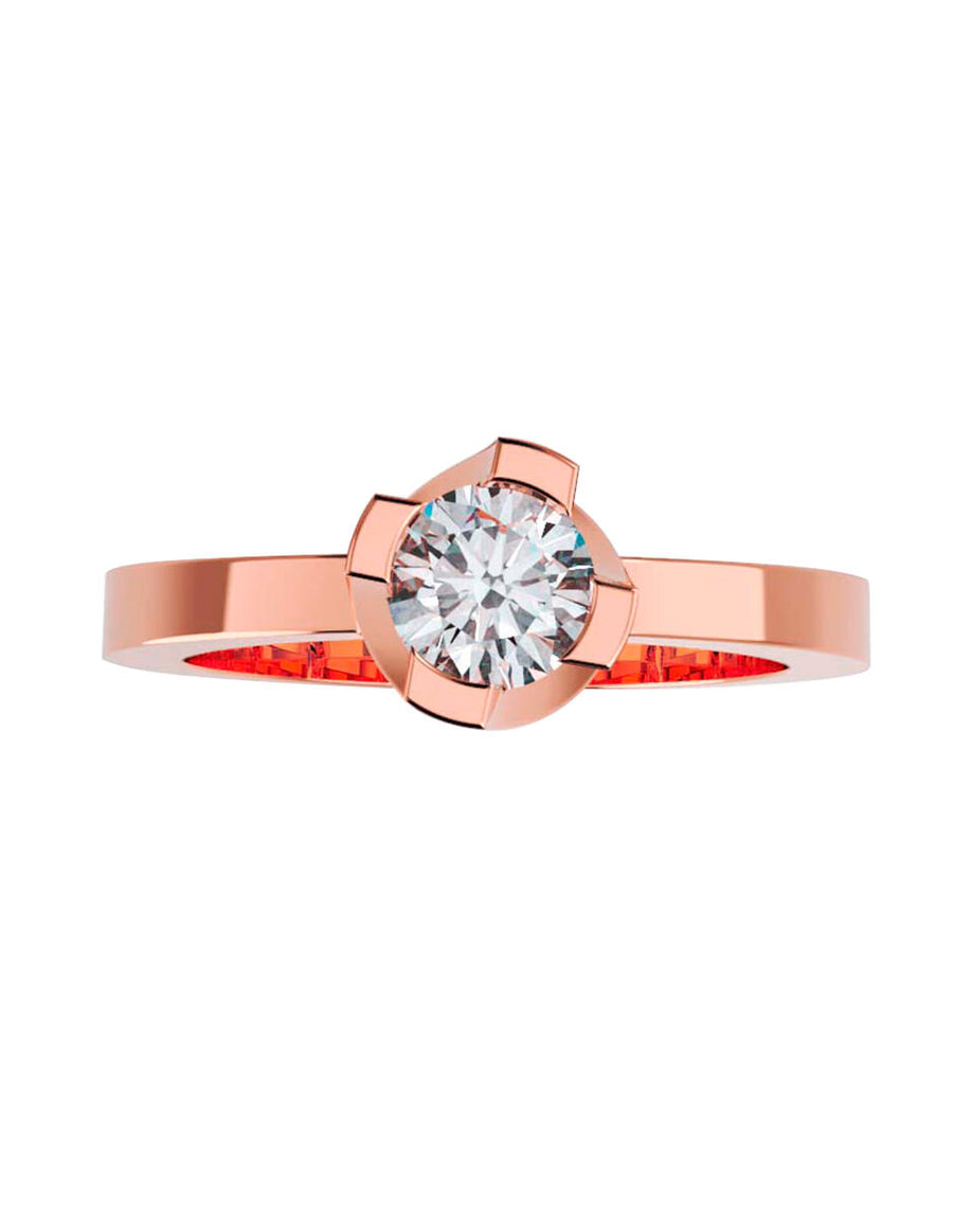 ANILLO DE ORO CON CIRCONIA