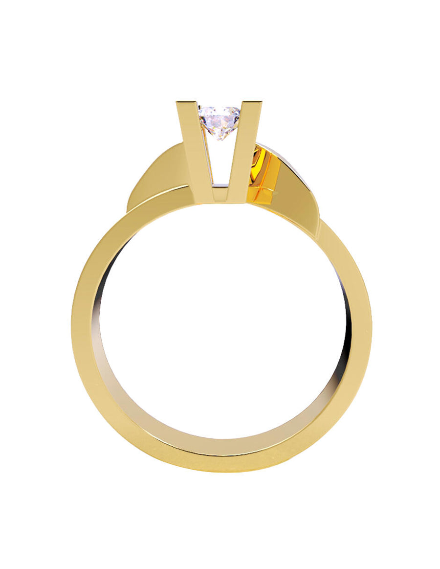 ANILLO DE ORO CON CIRCONIA