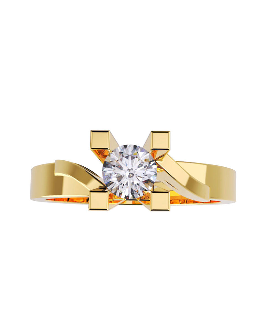 ANILLO DE ORO CON CIRCONIA