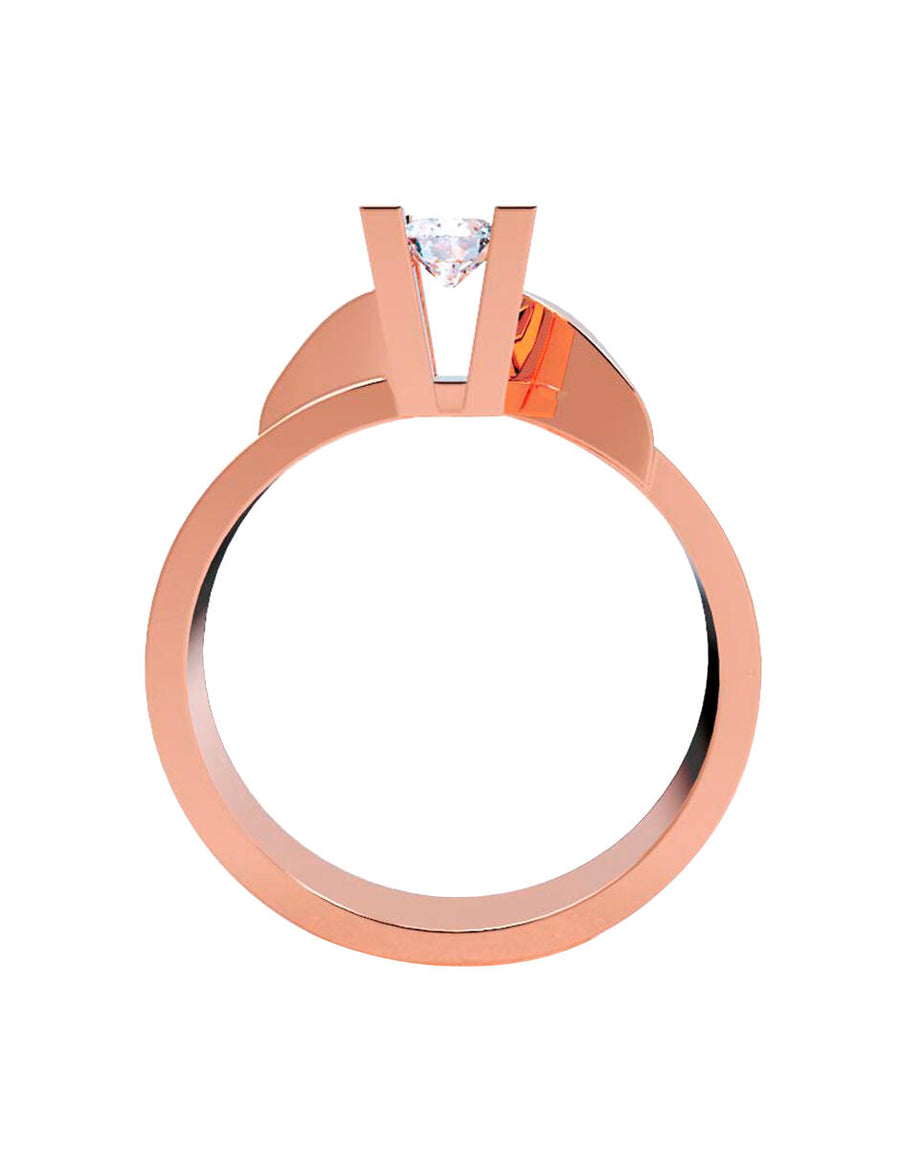 ANILLO DE ORO CON CIRCONIA