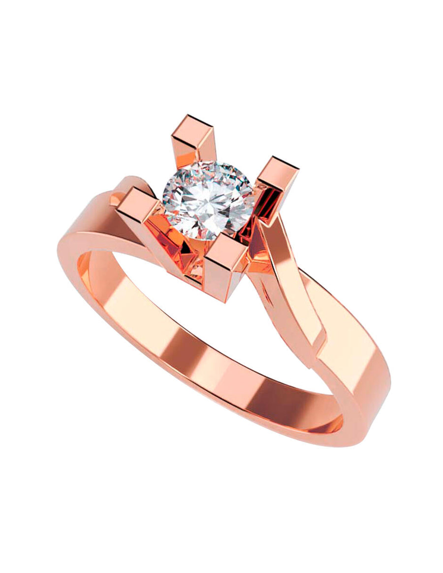 ANILLO DE ORO CON CIRCONIA
