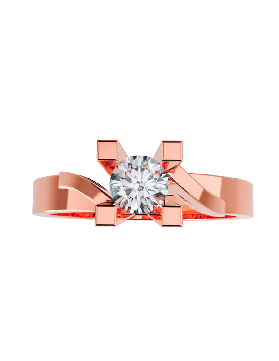ANILLO DE ORO CON CIRCONIA