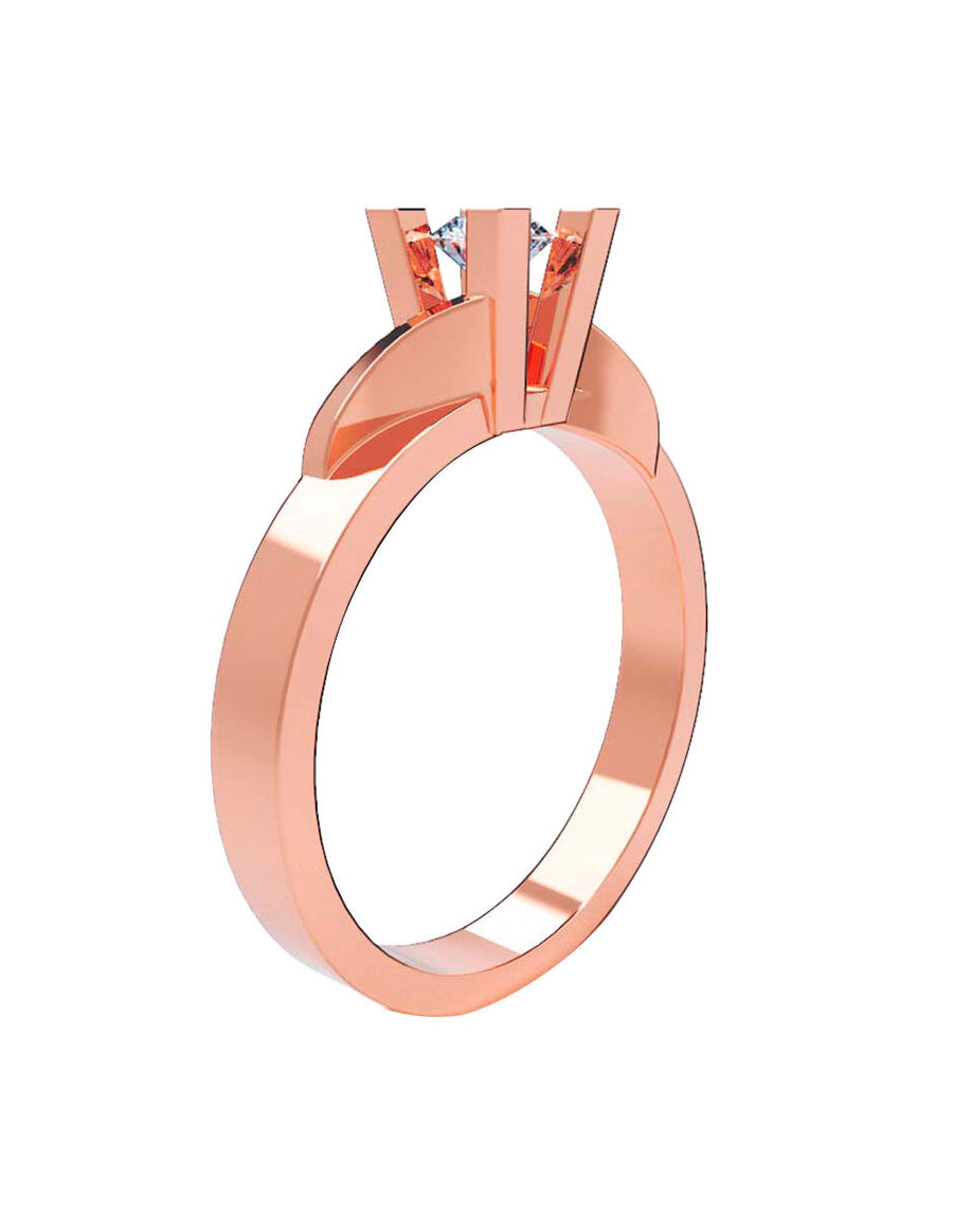 ANILLO DE ORO CON CIRCONIA