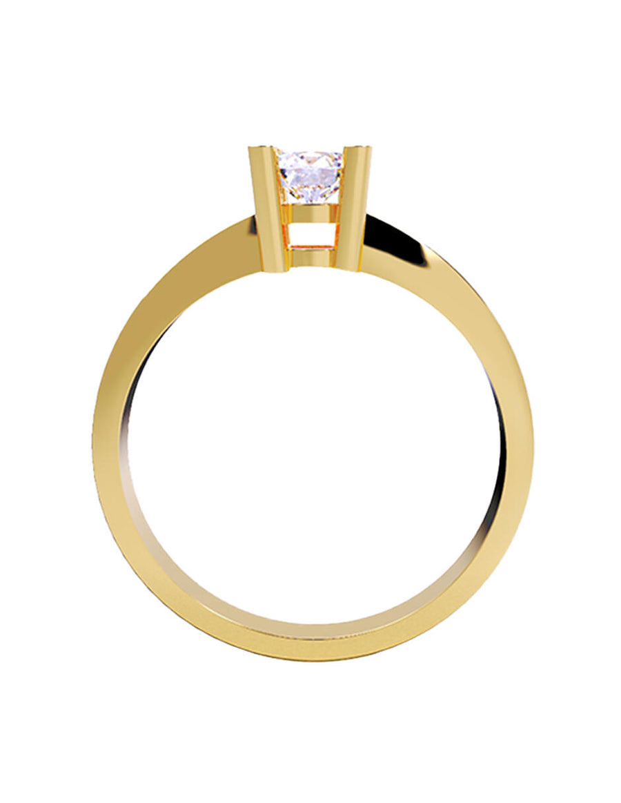 ANILLO DE ORO CON CIRCONIA