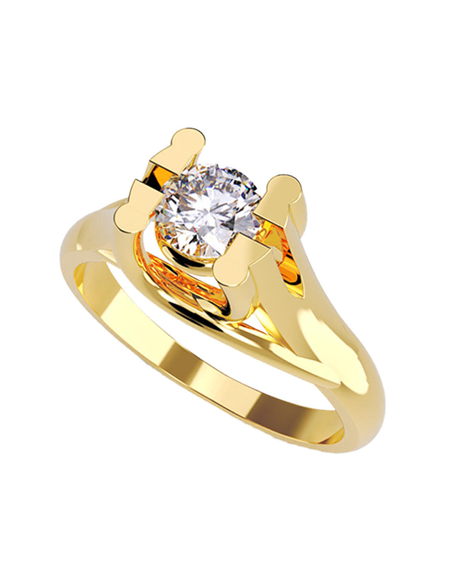 ANILLO DE ORO CON CIRCONIA