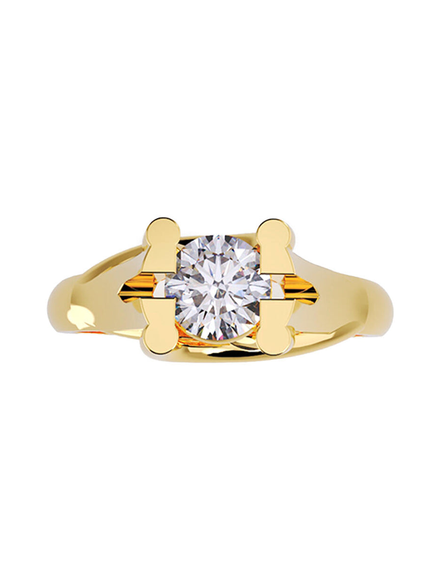 ANILLO DE ORO CON CIRCONIA