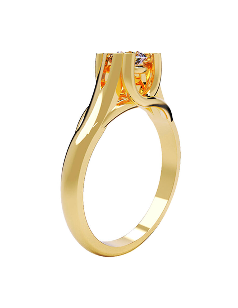 ANILLO DE ORO CON CIRCONIA