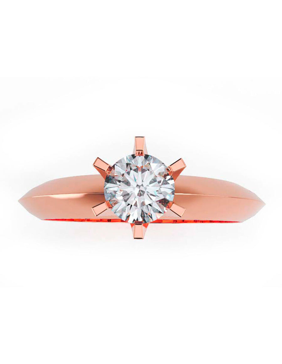 ANILLO DE ORO CON CIRCONIA