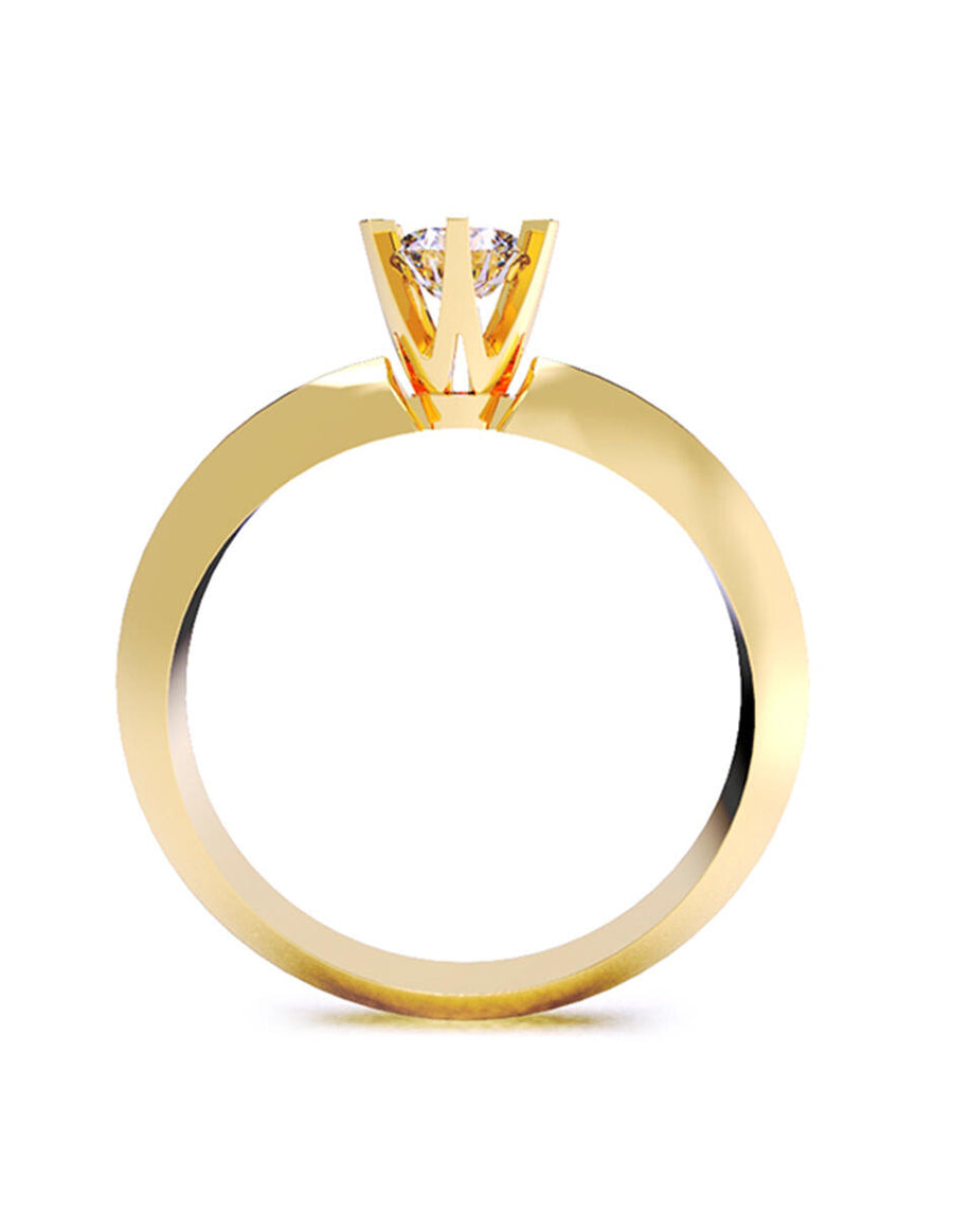 ANILLO DE ORO CON CIRCONIA