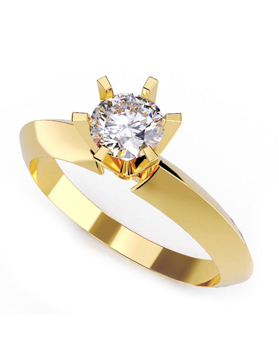 ANILLO DE ORO CON CIRCONIA