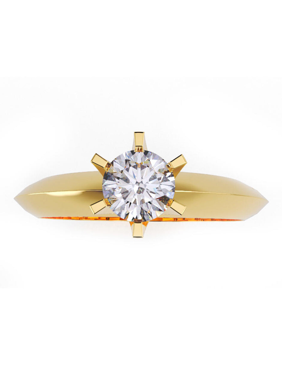 ANILLO DE ORO CON CIRCONIA