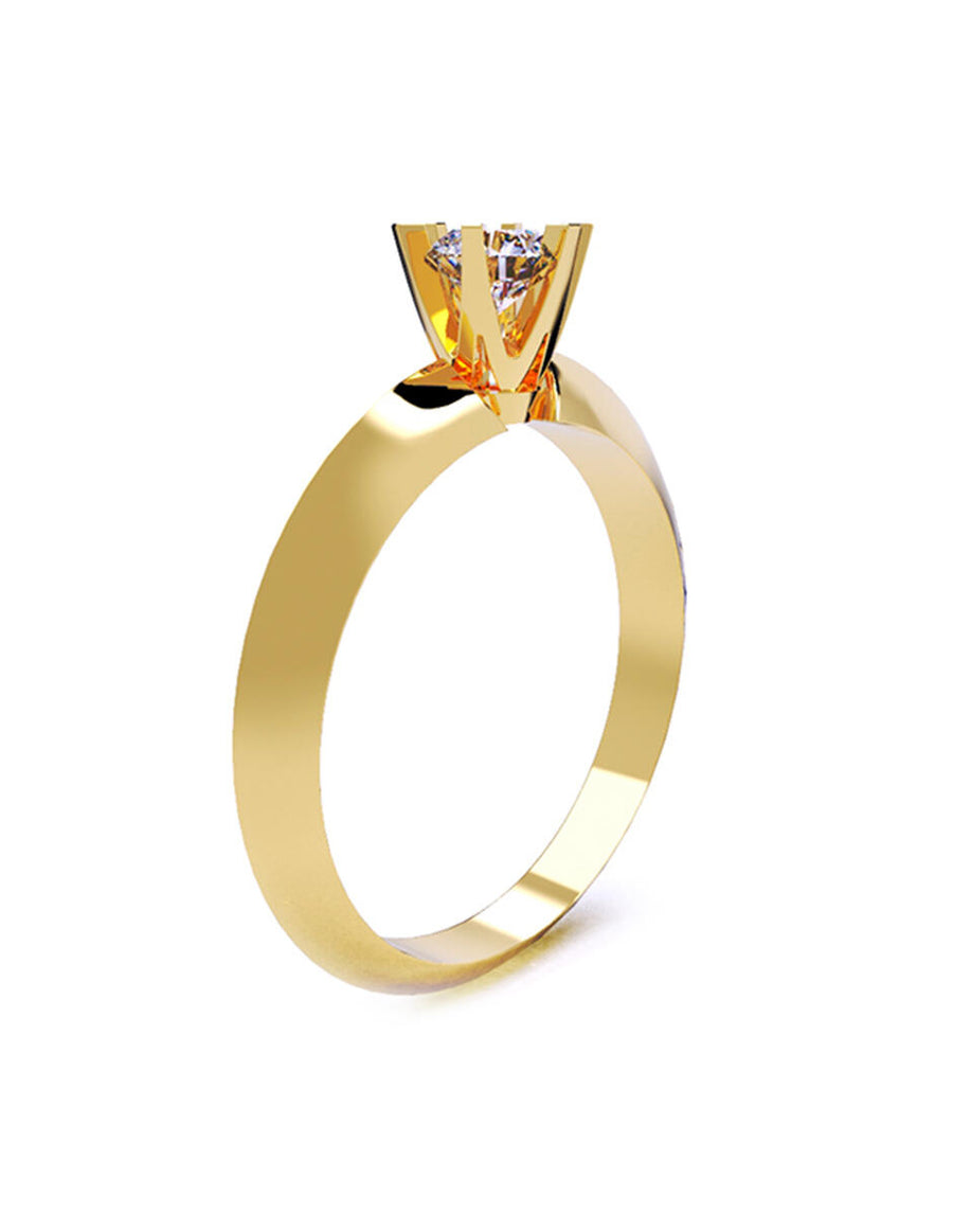 ANILLO DE ORO CON CIRCONIA