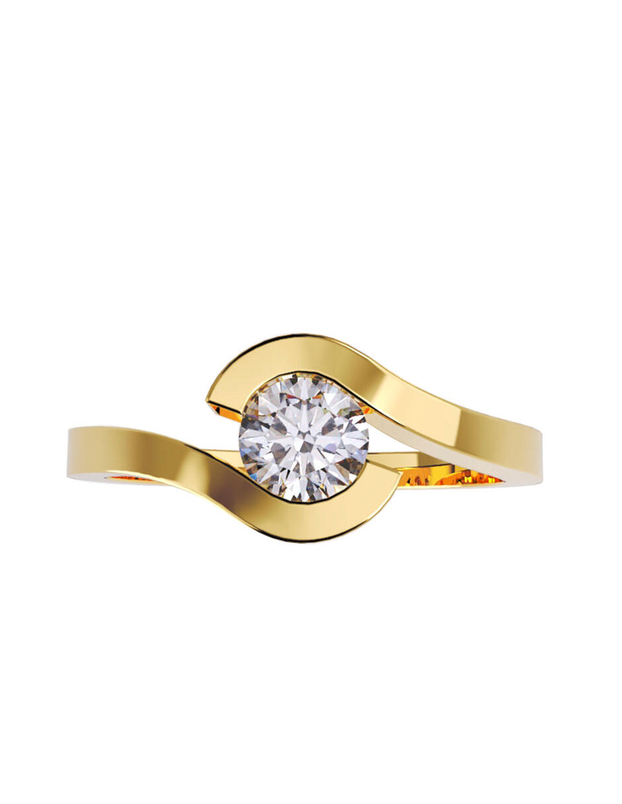 ANILLO DE ORO CON CIRCONIA