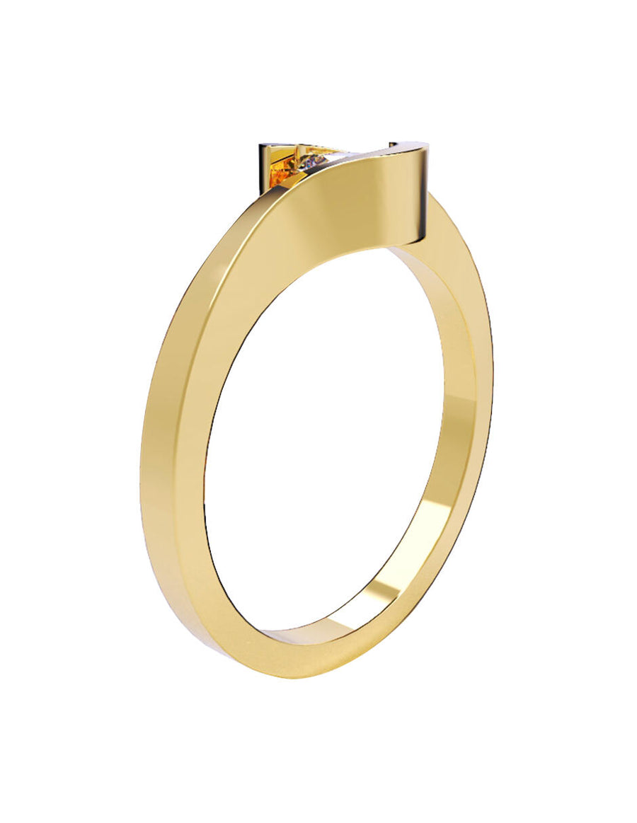 ANILLO DE ORO CON CIRCONIA