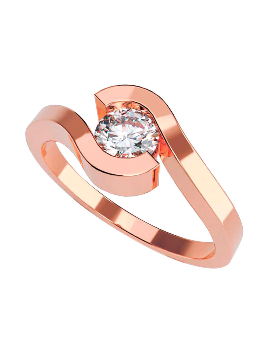 ANILLO DE ORO CON CIRCONIA