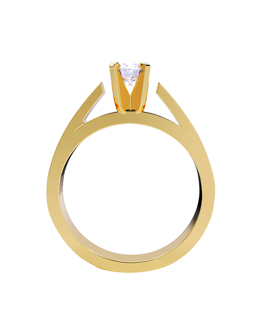 ANILLO DE ORO CON CIRCONIA