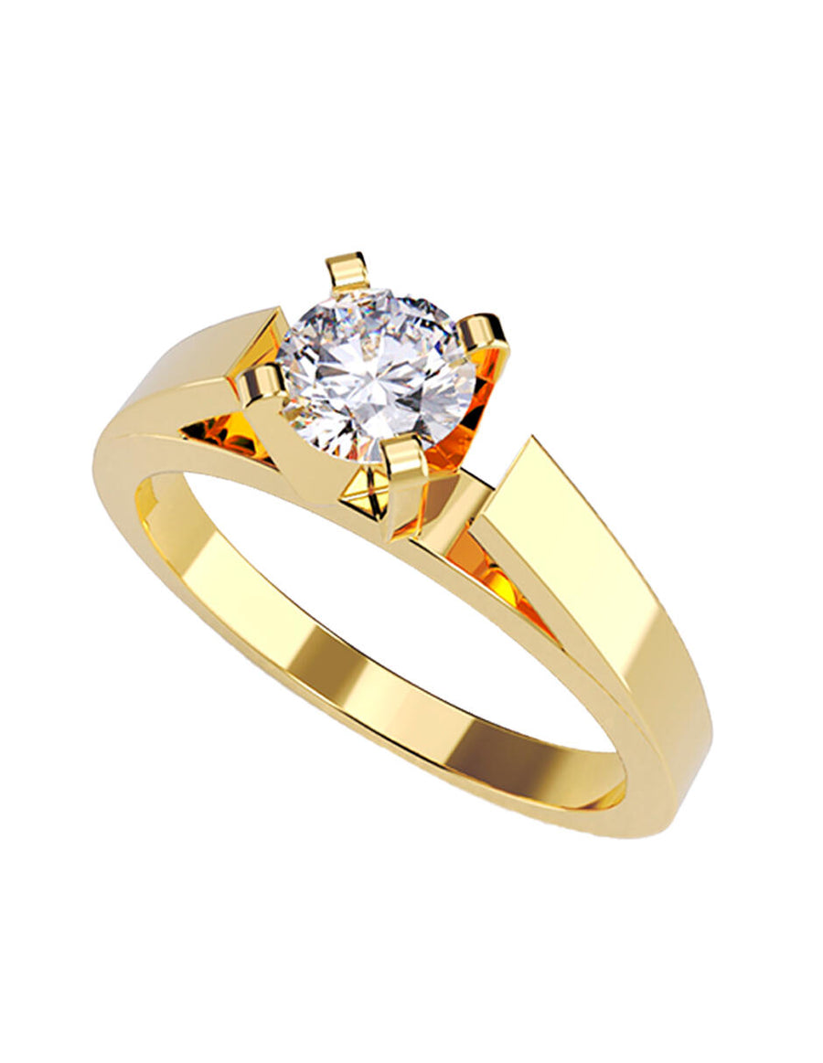 ANILLO DE ORO CON CIRCONIA