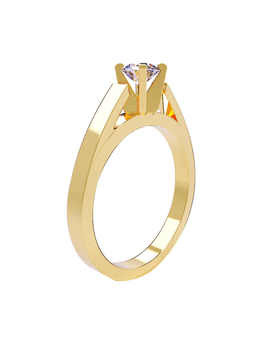 ANILLO DE ORO CON CIRCONIA
