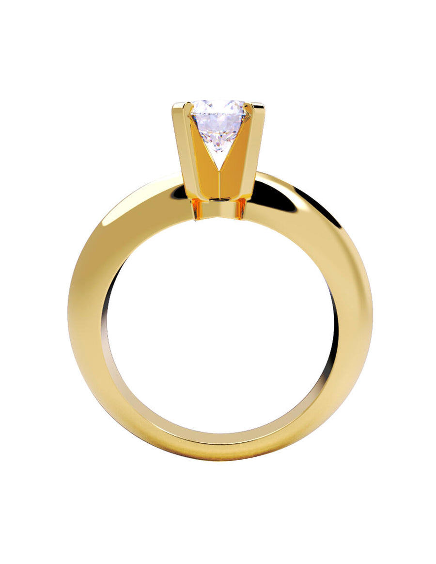ANILLO DE ORO CON CIRCONIA