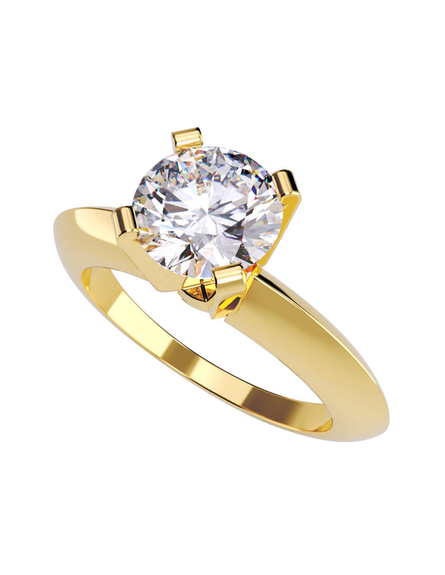 ANILLO DE ORO CON CIRCONIA
