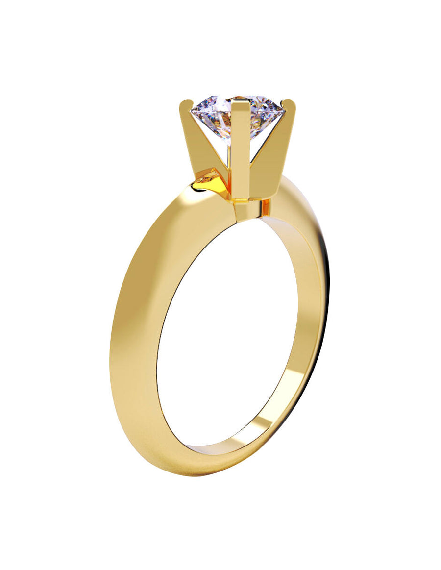 ANILLO DE ORO CON CIRCONIA