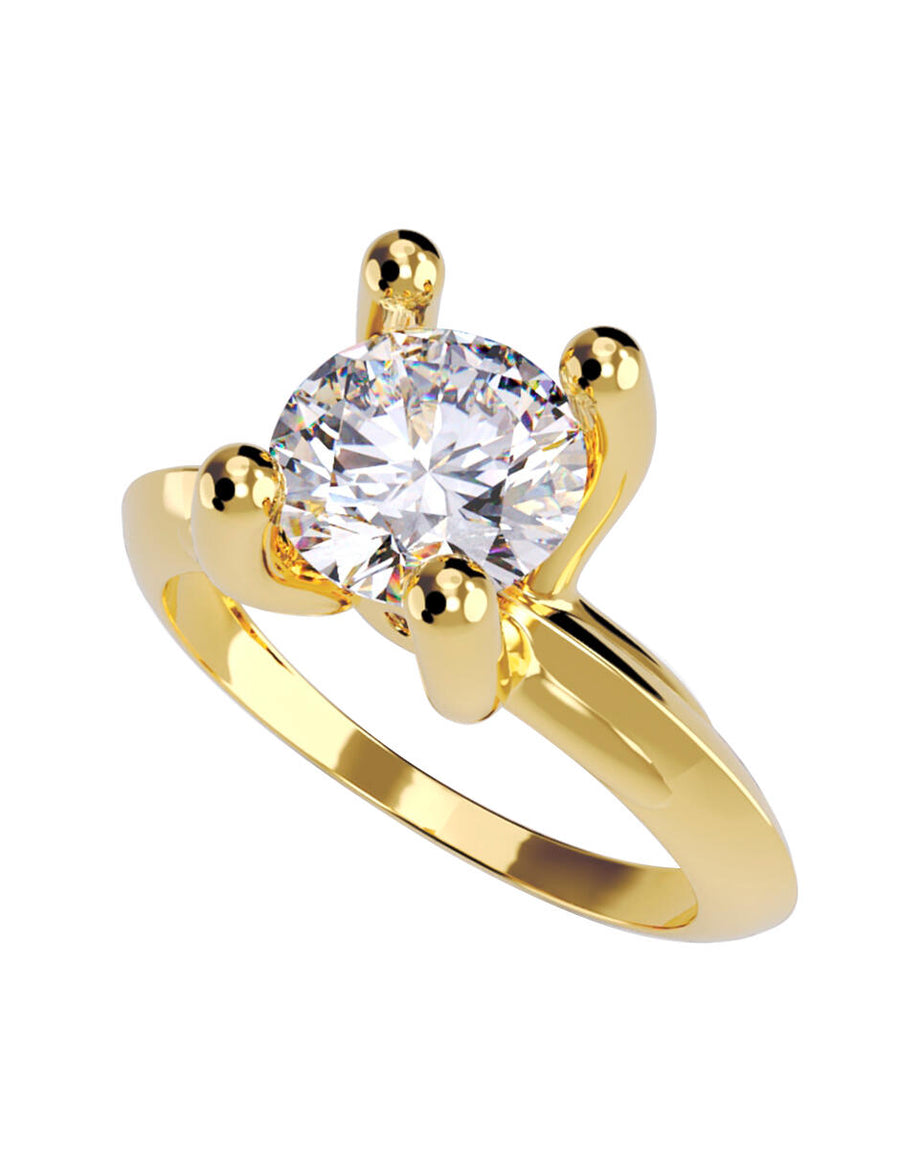 ANILLO DE ORO CON CIRCONIA