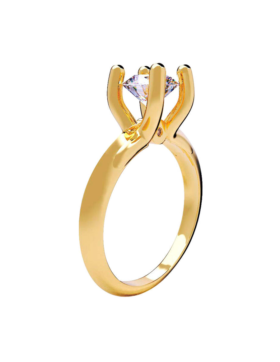 ANILLO DE ORO CON CIRCONIA