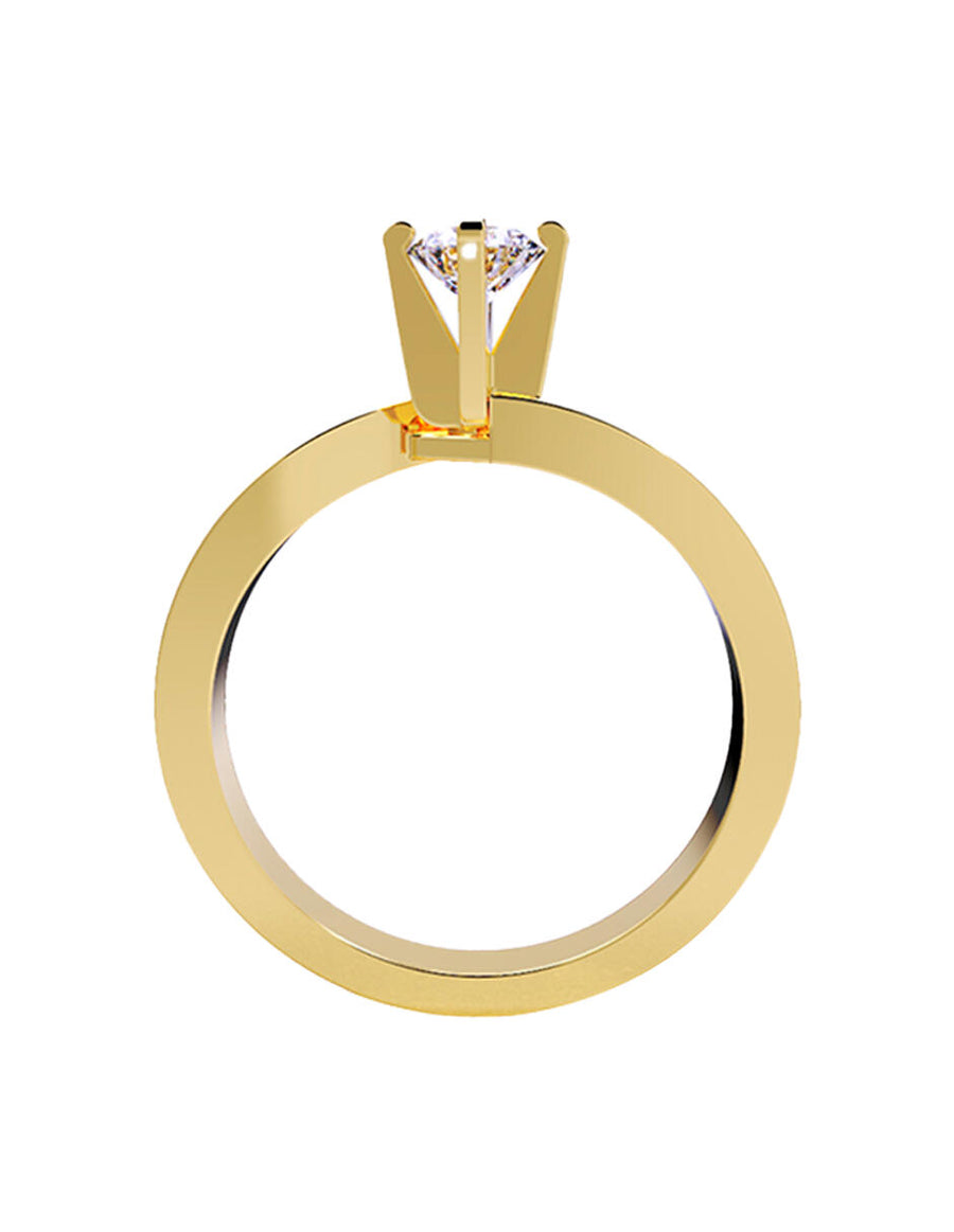 ANILLO DE ORO CON CIRCONIA