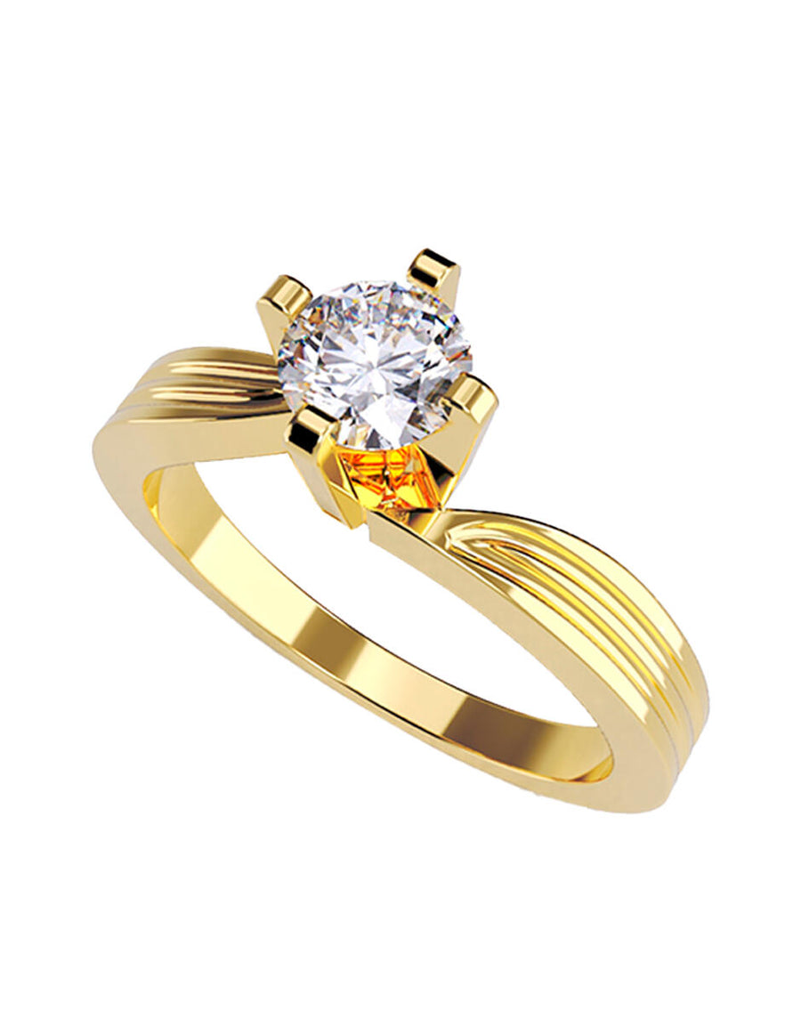 ANILLO DE ORO CON CIRCONIA