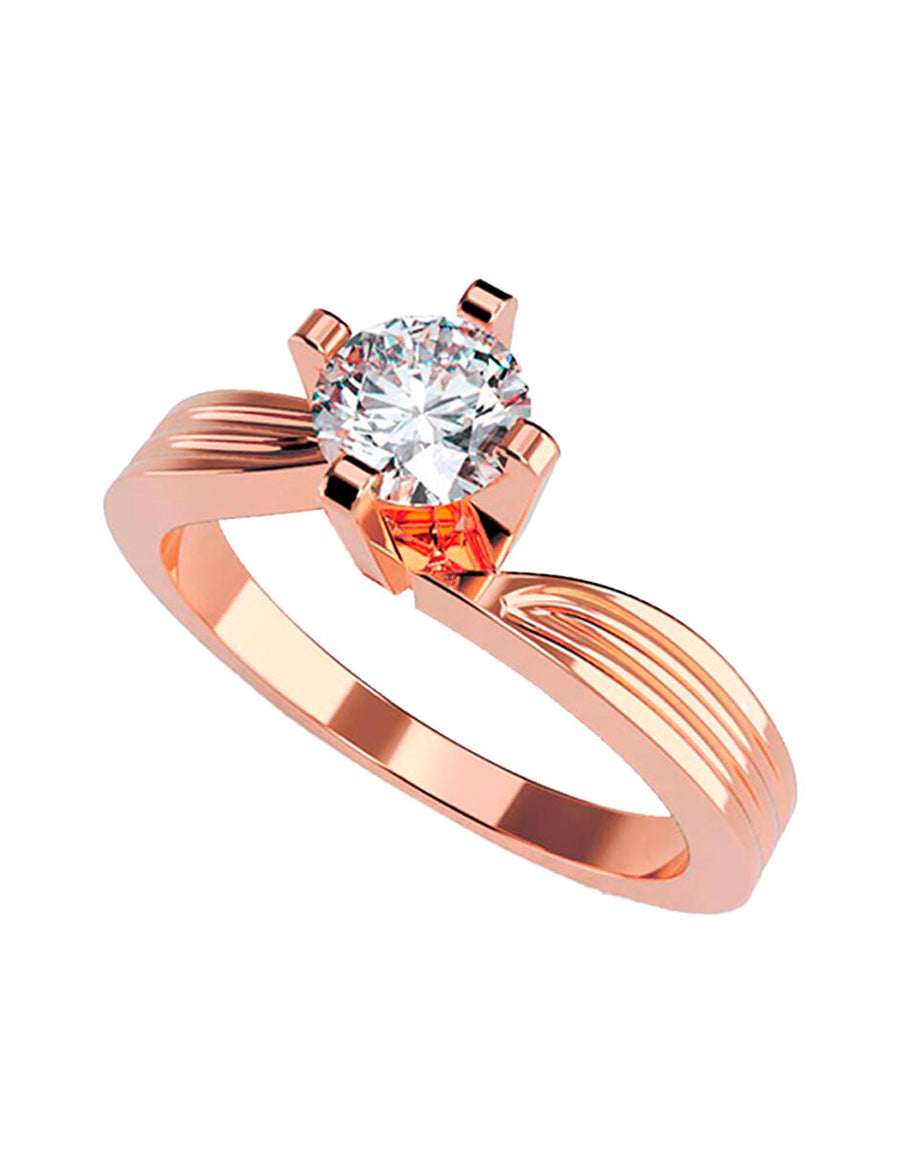 ANILLO DE ORO CON CIRCONIA
