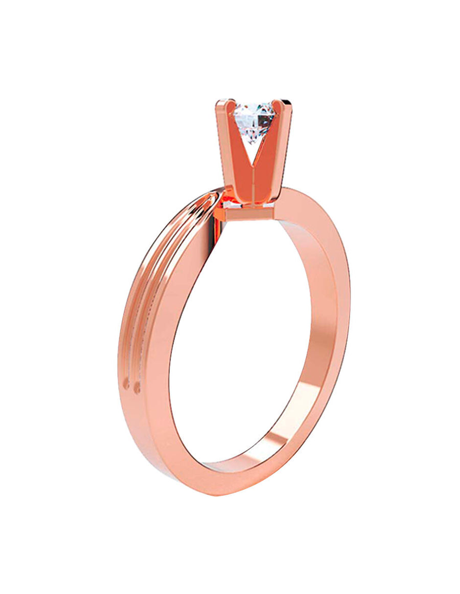 ANILLO DE ORO CON CIRCONIA