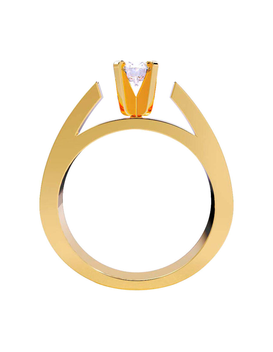 ANILLO DE ORO CON CIRCONIA