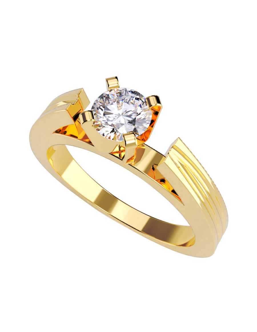 ANILLO DE ORO CON CIRCONIA