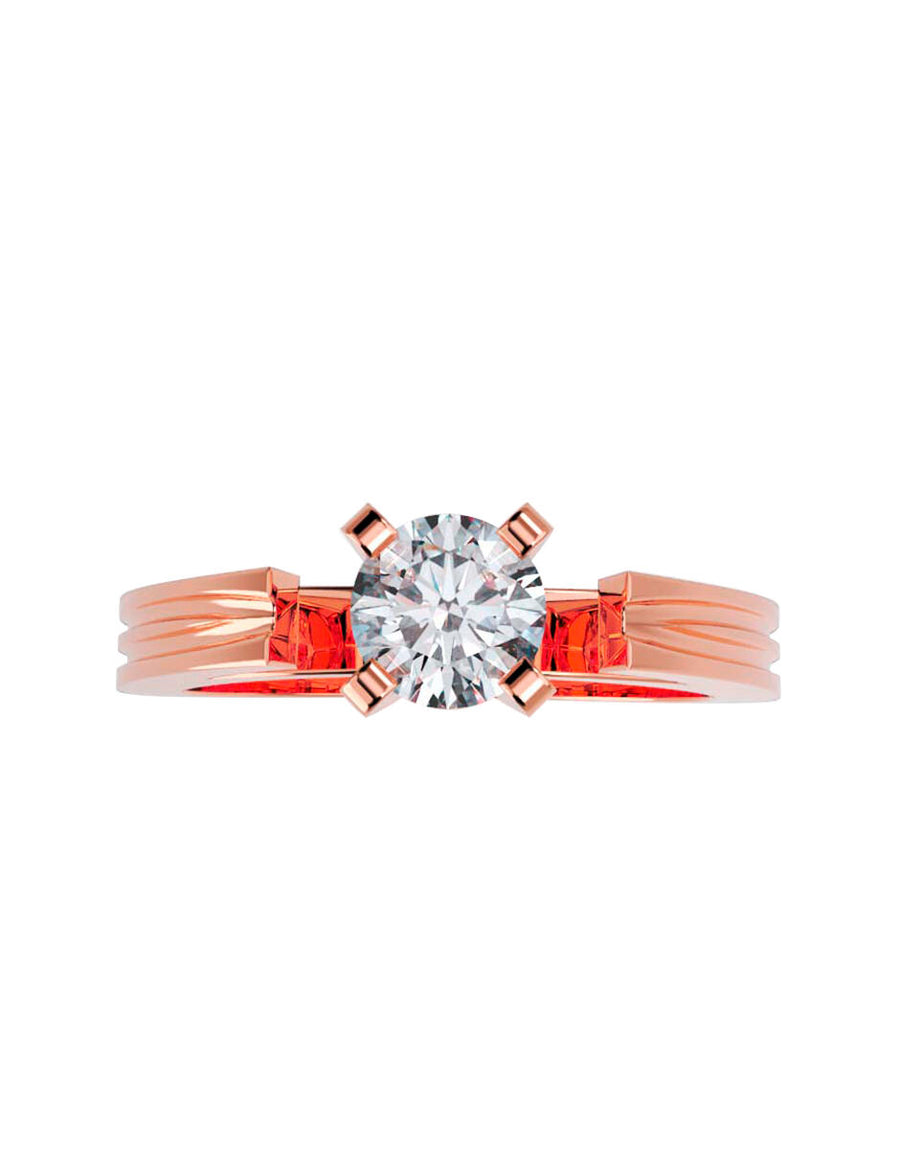 ANILLO DE ORO CON CIRCONIA