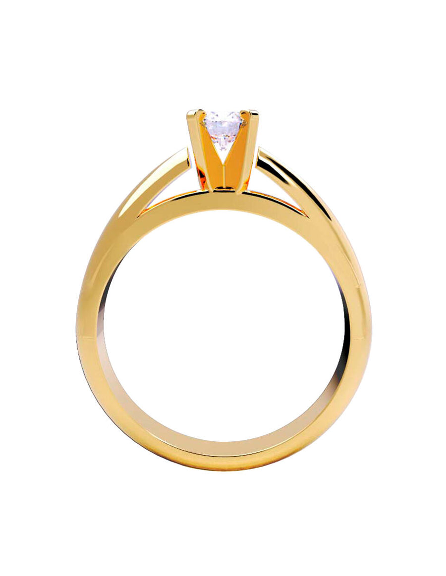 ANILLO DE ORO CON CIRCONIA