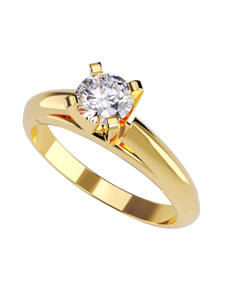 ANILLO DE ORO CON CIRCONIA