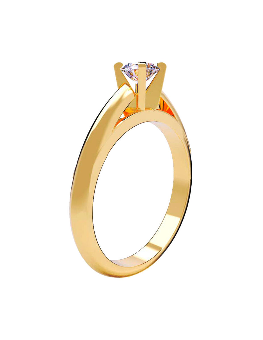 ANILLO DE ORO CON CIRCONIA