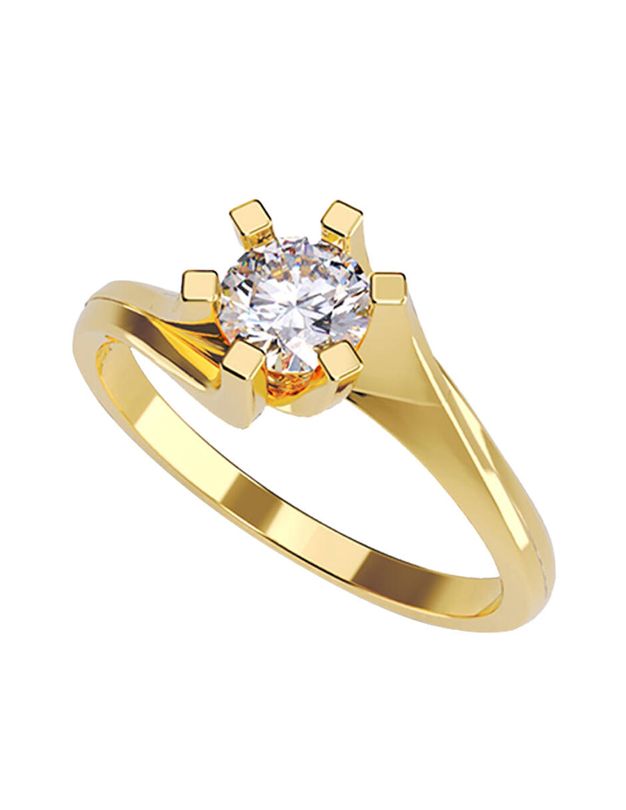 ANILLO DE ORO CON CIRCONIA
