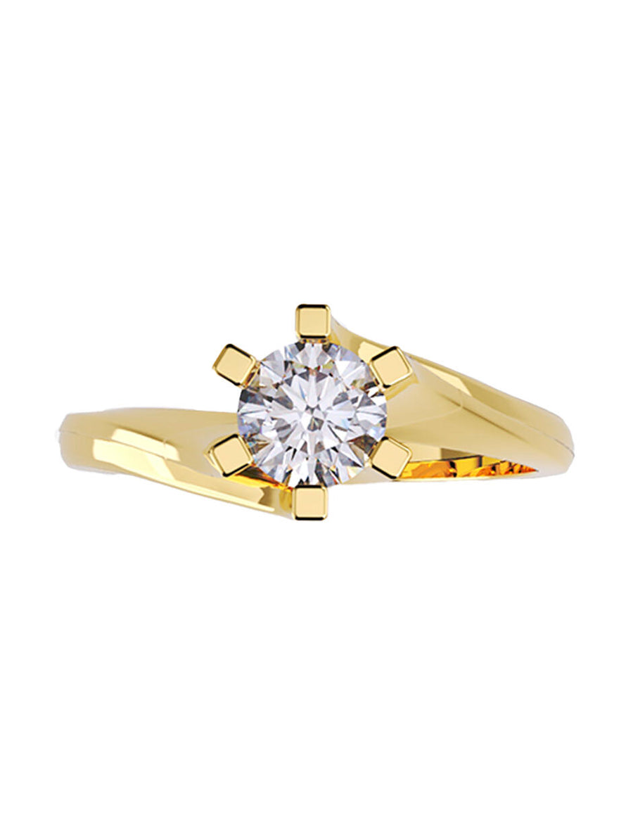 ANILLO DE ORO CON CIRCONIA
