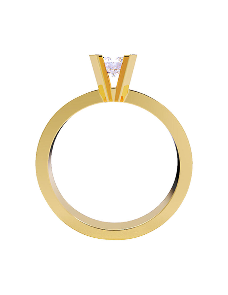 ANILLO DE ORO CON CIRCONIA
