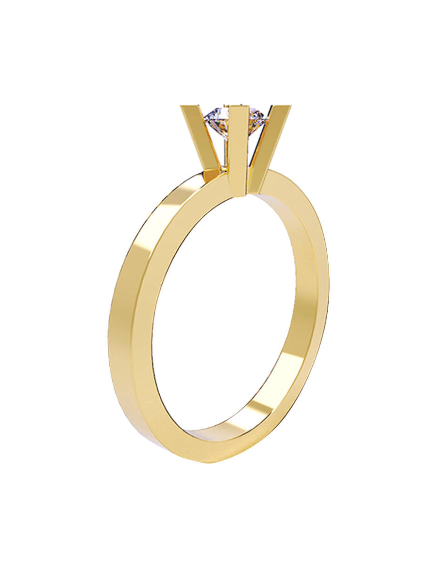 ANILLO DE ORO CON CIRCONIA