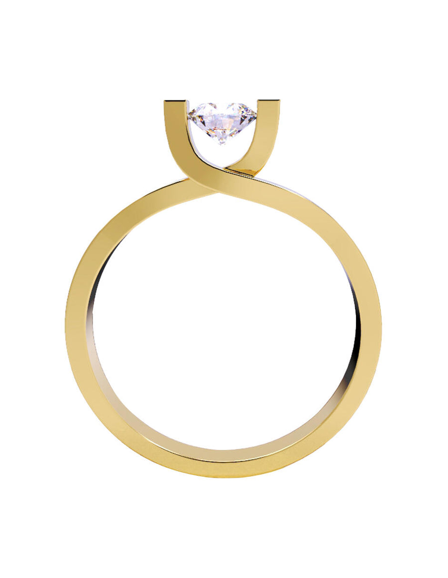 ANILLO DE ORO CON CIRCONIA