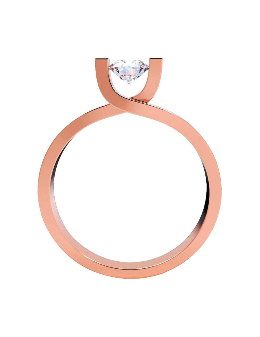 ANILLO DE ORO CON CIRCONIA
