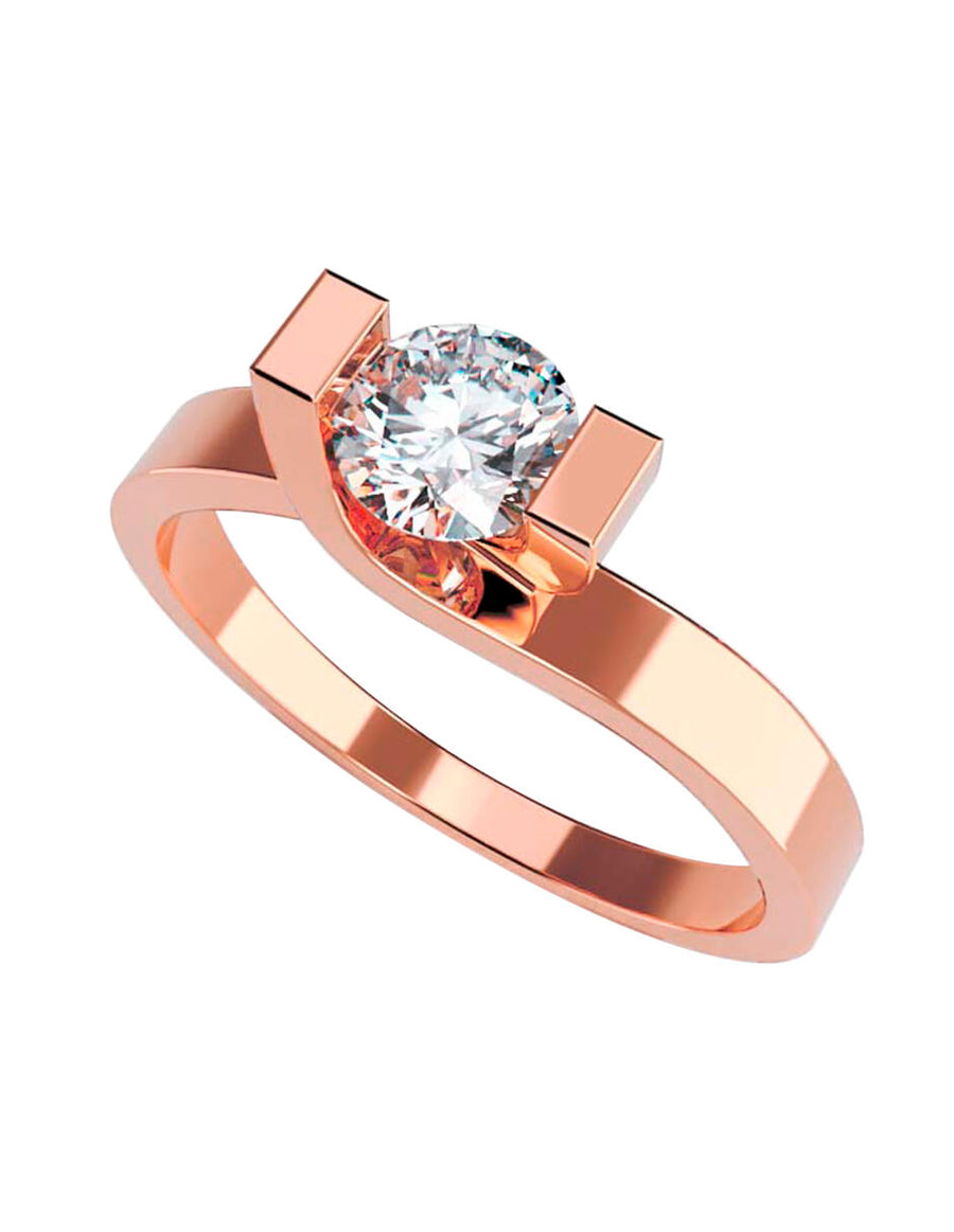 ANILLO DE ORO CON CIRCONIA