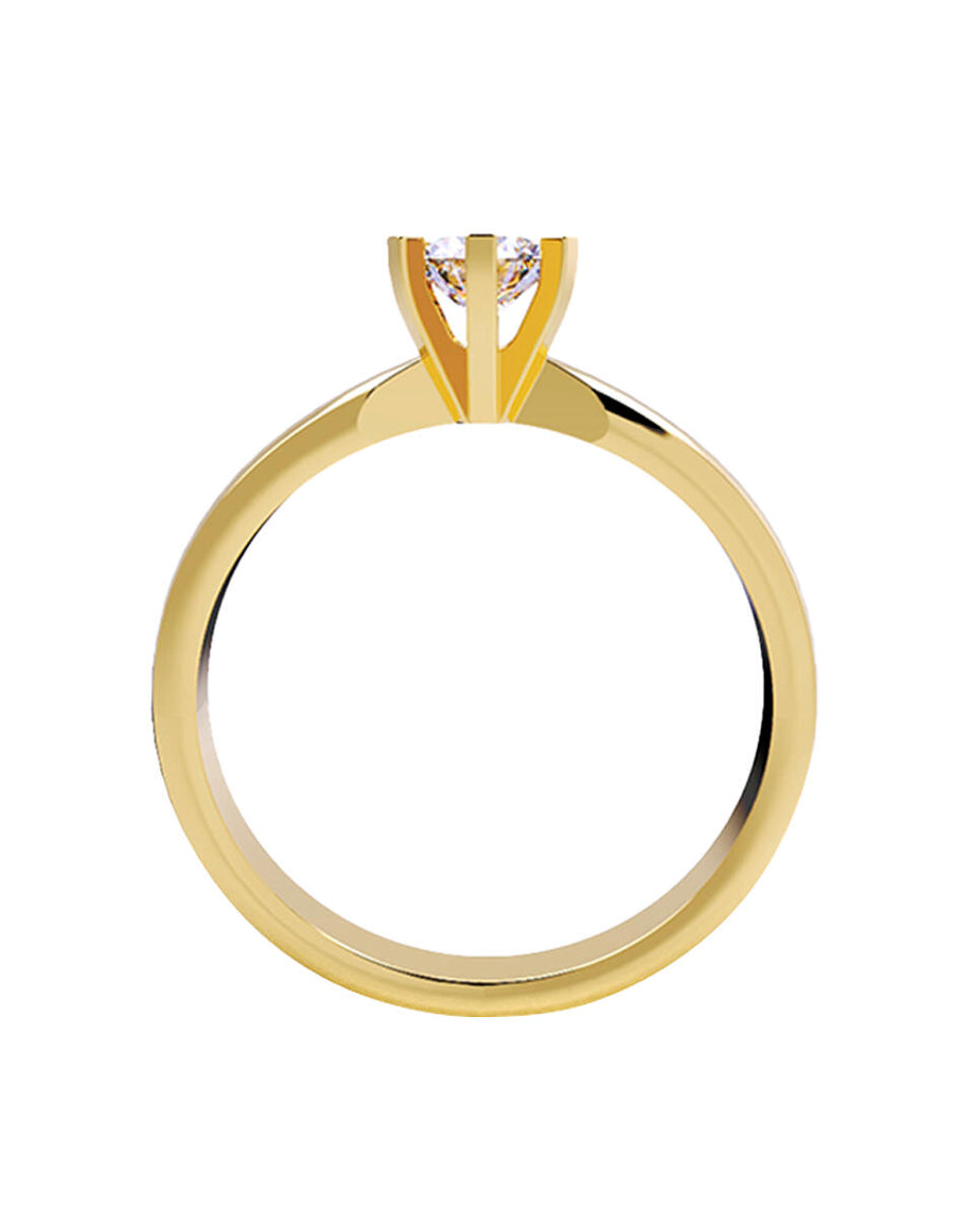 ANILLO DE ORO CON CIRCONIA