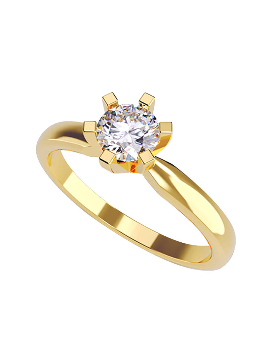 ANILLO DE ORO CON CIRCONIA